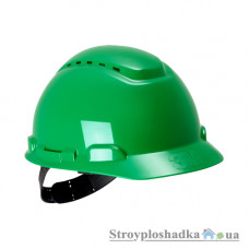 Каска защитная строительная 3M, H-700C-GP, зеленая