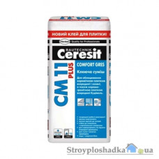 Клеющая смесь для керамической плитки Ceresit СМ 11 Plus, 25 кг