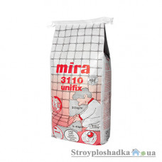 Клей для плитки Mira 3110 unifix, высокоэластичный, белый, класс C2TE S1, 15 кг