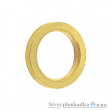 Кольцо плоское Marcin Dekor, 16 мм, золото/мат