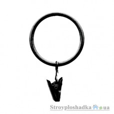Кольцо с зажимом Marcin Dekor, 16 мм, черное