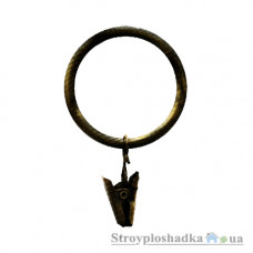 Кольцо с зажимом Marcin Dekor, 16 мм, черное золото