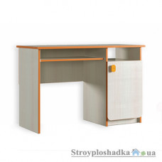 Стол письменный Феникс Мебель Санта, 110х50х75 см, ламинированное ДСП, прямоугольный, дуб молочный, апельсин