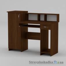 Комп′ютерний стіл Компаніт Пі-Пі-2, 117.5х60х73.6 см, ламіноване ДСП, прямокутний, горіх Екко