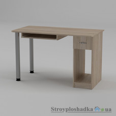 Комп′ютерний стіл Компаніт СКМ-10, 120х60х73.6 см, ламіноване ДСП, прямокутний, дуб санома