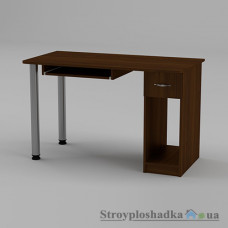 Комп′ютерний стіл Компаніт СКМ-10, 120х60х73.6 см, ламіноване ДСП, прямокутний, горіх Екко