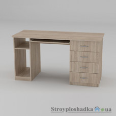 Комп′ютерний стіл Компаніт СКМ-11, 140х60х73.6 см, ламіноване ДСП, прямокутний, дуб санома