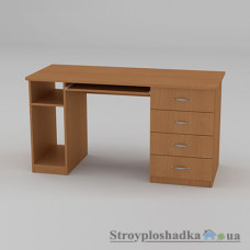 Комп′ютерний стіл Компаніт СКМ-11, 140х60х73.6 см, ламіноване ДСП, прямокутний, вільха