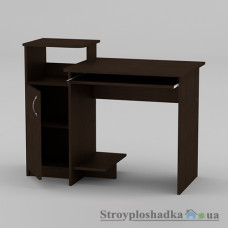 Комп′ютерний стіл Компаніт СКМ-2, 110.2х60х75 см, ламіноване ДСП, прямокутний, з надбудовою для монітору, венге