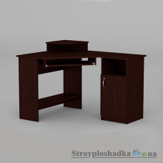 Комп′ютерний стіл Компаніт СУ-1, 120х90х74.9+11.6 см, ламіноване ДСП, прямокутний, з надбудовою, махонь