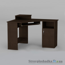 Комп′ютерний стіл Компаніт СУ-1, 120х90х74.9+11.6 см, ламіноване ДСП, прямокутний, з надбудовою, венге