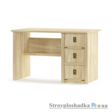 Стол письменный Мебель Сервис Валенсия, 3Ш, 120х68х76 см, ламинированное ДСП, прямоугольный, санома