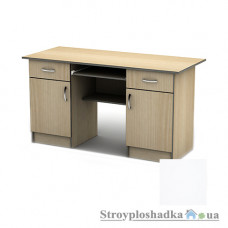 Письменный стол Тиса мебель СП-22 ПВХ, 1600x700x750, белый матовый