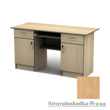 Письменный стол Тиса мебель СП-22 меламин, 1600x700x750, бук светлый