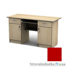 Письменный стол Тиса мебель СП-22 ПВХ, 1600x700x750, красный