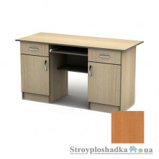 Письменный стол Тиса мебель СП-22 ПВХ, 1600x700x750, ольха темная