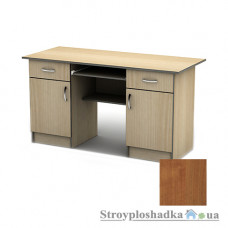 Письменный стол Тиса мебель СП-22 ПВХ, 1400x700x750, орех лесной