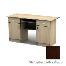 Письменный стол Тиса мебель СП-22 ПВХ, 1600x700x750, орех темный