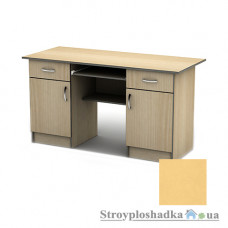 Письменный стол Тиса мебель СП-22 ПВХ, 1600x700x750, терра желтая