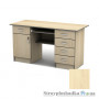 Письменный стол Тиса мебель СП-24 ПВХ, 1600x700x750, береза майнау