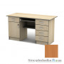 Письменный стол Тиса мебель СП-24 ПВХ, 1400x700x750, ольха темная