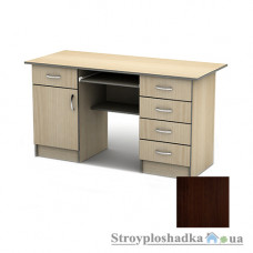 Письменный стол Тиса мебель СП-24 ПВХ, 1600x700x750, орех темный