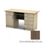 Письменный стол Тиса мебель СП-24 ПВХ, 1600x700x750, сонома трюфель
