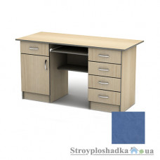 Письменный стол Тиса мебель СП-24 ПВХ, 1600x700x750, терра голубая