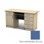 Письменный стол Тиса мебель СП-24 ПВХ, 1400x700x750, терра голубая