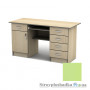 Письменный стол Тиса мебель СП-24 ПВХ, 1600x700x750, зеленая вода