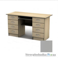 Письменный стол Тиса мебель СП-28 ПВХ, 1600x700x750, алюминий