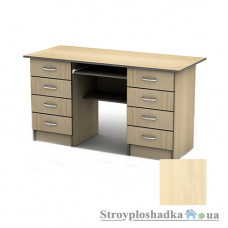 Письменный стол Тиса мебель СП-28 ПВХ, 1600x700x750, береза майнау