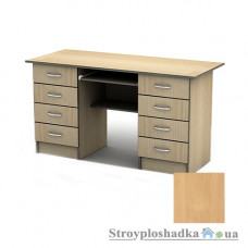 Письменный стол Тиса мебель СП-28 меламин, 1600x700x750, бук светлый