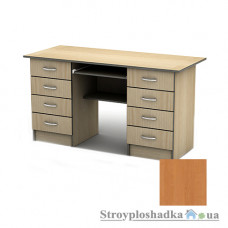 Письменный стол Тиса мебель СП-28 ПВХ, 1600x700x750, ольха темная
