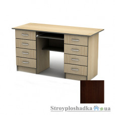 Письменный стол Тиса мебель СП-28 меламин, 1400x700x750, орех темный