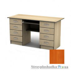 Письменный стол Тиса мебель СП-28 ПВХ, 1400x700x750, вишня оксфорд