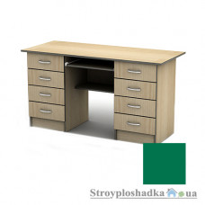 Письменный стол Тиса мебель СП-28 меламин, 1600x700x750, зеленый