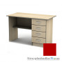 Письменный стол Тиса мебель СП-3 ПВХ, 1000x600x750, красный