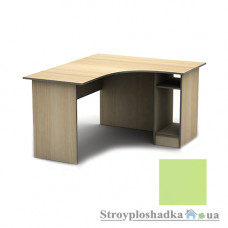 Письменный стол Тиса мебель СПУ-2 ПВХ, 1600x1200x750, зеленая вода