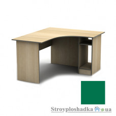 Письменный стол Тиса мебель СПУ-2 меламин, 1600x1200x750, зеленый
