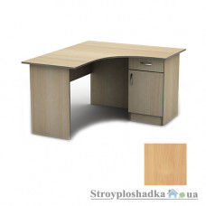 Письменный стол Тиса мебель СПУ-3 ПВХ, 1600x1200x750, бук светлый
