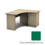 Письменный стол Тиса мебель СПУ-3 меламин, 1400x1200x750, зеленый