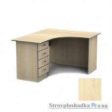 Письменный стол Тиса мебель СПУ-4 ПВХ, 1200x1200x750, береза майнау