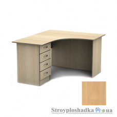 Письменный стол Тиса мебель СПУ-4 меламин, 1600x1400x750, бук светлый