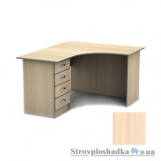 Письмовий стіл Тіса меблі СПУ-4 ПВХ, 1400x1400x750, дуб молочний