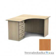 Письменный стол Тиса мебель СПУ-4 ПВХ, 1200x1200x750, ольха темная