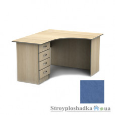 Письменный стол Тиса мебель СПУ-4 меламин, 1600x1400x750, терра голубая