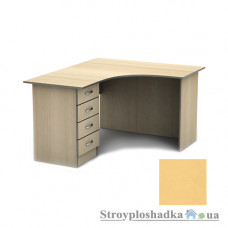 Письменный стол Тиса мебель СПУ-4 ПВХ, 1400x1400x750, терра желтая