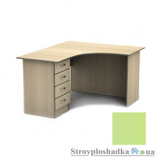 Письменный стол Тиса мебель СПУ-4 ПВХ, 1600x1400x750, зеленая вода