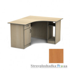 Письменный стол Тиса мебель СПУ-5 ПВХ, 1400x1400x750, ольха темная